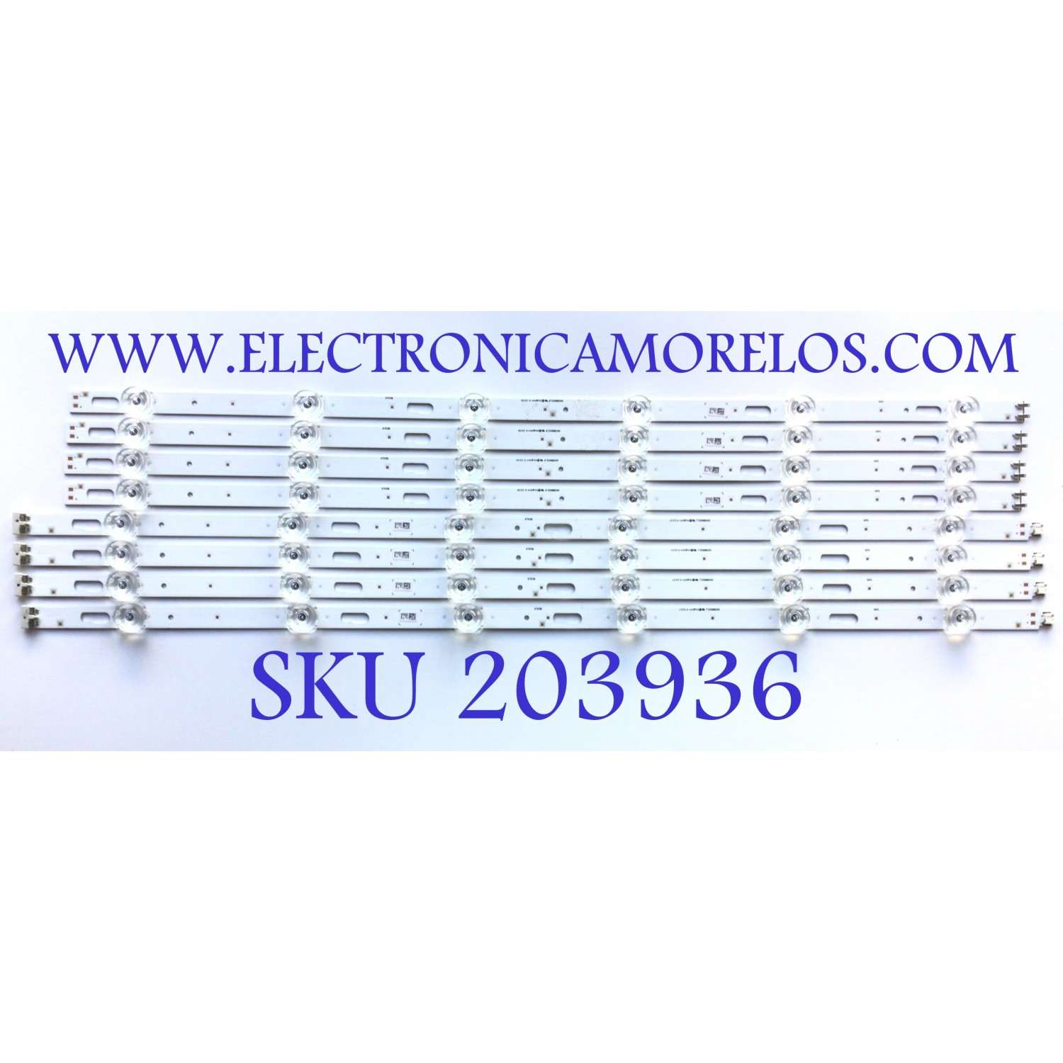KIT DE LED'S PARA TV SAMSUNG (8 PIEZAS) / NUMERO DE PARTE SVC580A23 / BN96-50458A / BN96-50459A / SVC580A23_L / SVC580A23_R / PANEL CY-BT058HGCV1H / MODELOS UN58TU / UN58TU69 / GU58AU / GU58TU / UA58TU70 / UA58TU72 / UA58TU82 / MAS MODELOS EN DESCRIPCIÓN
